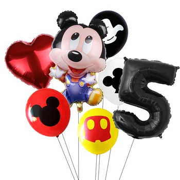 6pcs/lot Mickey Mouse Petrecerea de Ziua Decoratiuni Baloane Minnie Baby shower Decor Petrecere Copii Mickey Balon cu Aer Globos