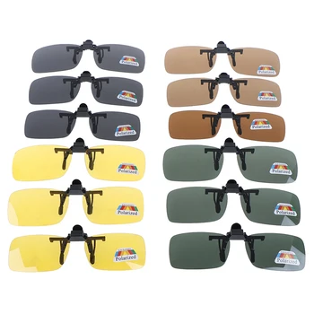 Femei Barbati Polarizati Clip-On ochelari de Soare de Conducere Auto Soare Glasse Noapte Viziune Ochelari de protecție Anti-orbire pentru baza de Prescriptie medicala Optice Cadru