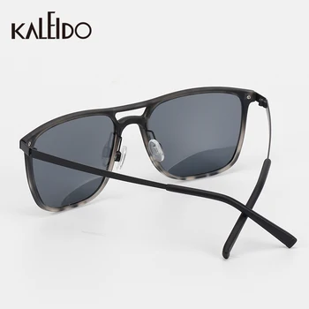 KALEIDO Dreptunghi Pătrat ochelari de Soare Pentru Femei Polarizati de Moda Ultra Light TR90 si Rama de Inox Jumătate Leopard Ochelari de Soare