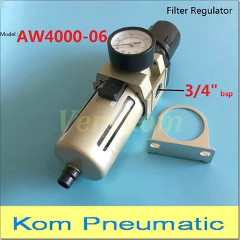 Verykom Pneumatice Filtru de Aer Regulator de AW4000-06 3/4 inch Cu Ecartament Acoperi Auto de Scurgere AW4000-06D 3/4