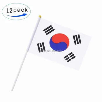 DFLIVE O duzină de 12 Coreea de Mână Steagul 5