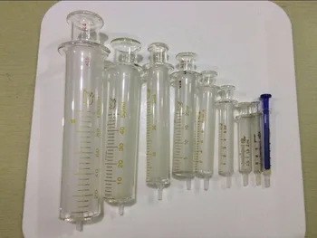 20 ml 30 ml 50 ml 100 ml Seringă de Sticlă Standard Vârful Injectorului de Laborator, Sticlărie de Reciclare Sampler