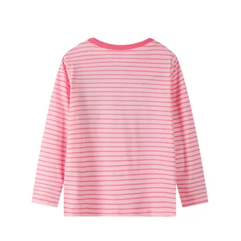 Puțin maven Fete Haine Animal Unicorn Copil pentru Sugari Fete tricouri cu Dungi Roz Fată Dragoste Haine pentru Copii T Shirt