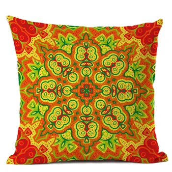 Moda Stil Național Perna Set Colorate In Bumbac Boem Canapea Acasa Art Decor Indian Mandala, Geometrie 45x45cm