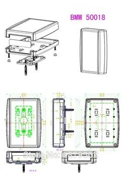 152*108*36mm plastic proiectului cutie electronice pentru montare pe perete cutie de joncțiune de locuințe DIY instrument cazuri rezistent la apa cutie de control