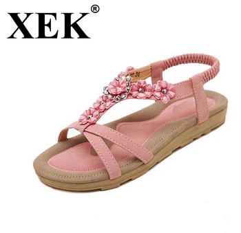 XEK 2018 Femei Pantofi de Confort Sandale de Vară de Moda Flip-Flop-uri de Înaltă Calitate, tv cu Sandale Gladiator Sandalias WFQ20