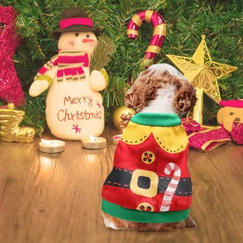 Câine de Companie drăguț Haine de Crăciun Costum de Pisica Îmbrăcăminte de Iarnă Catelus Pulover pentru Mediu Mic Câini de Companie Haine de Crăciun Îmbrăcăminte