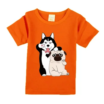 Vara Baietel Haine Copii Tricou Câini De Imprimare De Desene Animate Pentru Copii Tricou Tricouri Copil Din Bumbac Copilul Topuri 2020 Nouă Primăvară
