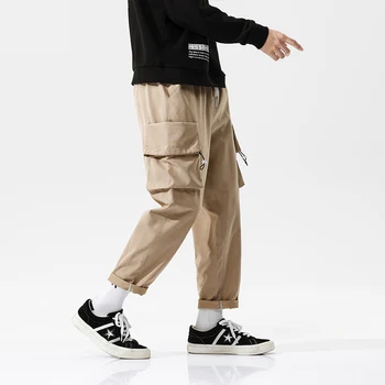 Hip Hop Bărbați Pantaloni Harem Jogging Pantaloni Barbati pantaloni de Trening 2021 Moda mai Multe Buzunare de sex Masculin Pantaloni Cargo Nou Dropshipping