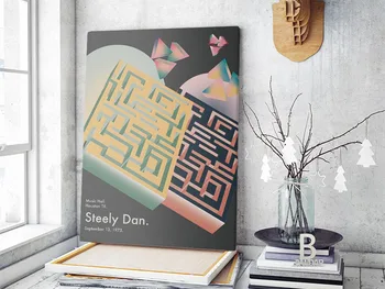 Muzică Bună Cântăreață Pop Star Album Panza Pictura Poster Steely Dan Concert Printuri De Arta De Perete Imagini Living Decor Acasă