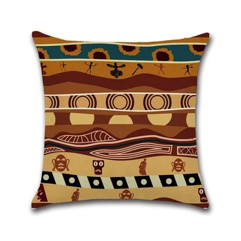 Stil African față de Pernă Clasic lenjerie de pat din Bumbac fata de Perna Masina Canapea scaun Scaun SquareThrow Perna Pentru a Trăi Acasă Decorative