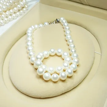 Veșnică nuntă Femei Cadou cuvânt 925 real 925 real natural de mare de Înaltă calitate colier de perle en-gros freshwa