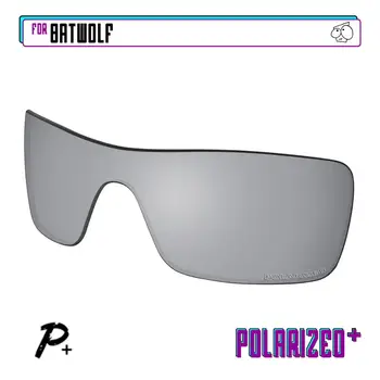 EZReplace Anti Apa de mare Polarizat Lentile de Înlocuire pentru Oakley Batwolf ochelari de Soare - Argint P Plus