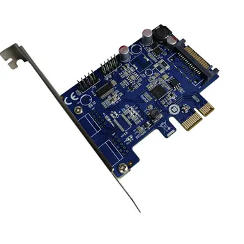 PCIe 2 porturi usb interne 2 port 9pin 9-pin USB2.0 card de expansiune Bluetooth usb WIFI PCI-E adaptor convertor cardul de