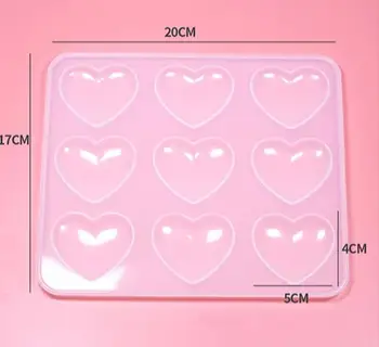 Epoxidice mucegai silicon dragoste în formă de inimă UV Rășină mucegai silicon oglindă pandantiv handmade aromoterapie ipsos decor masa de mucegai