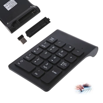 Portabil 2.4 G Wireless Tastatură Digitală USB Pad Numărul 18 Taste Tastatura Numerică de Înaltă Calitate Plastic ABS NoEnName_Null