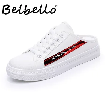 Belbello 2019 Nou Respirabil Simplu pantofi Fără toc pantofi Femei casual preferate străzile pantofi pantofi Ușoare