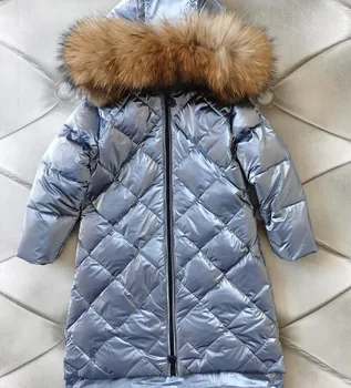Noul Mare Real Blană de Raton Guler Rață Jos Haina Îmbrăcăminte exterioară pentru Femei Gros de cald Iarna Cald în Jos Jachete