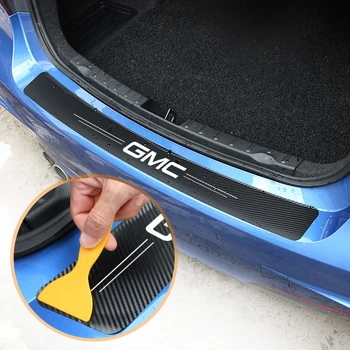 Portbagaj Bara Spate din Fibra de Carbon Autocolant pentru Mustang GMC Logo-ul