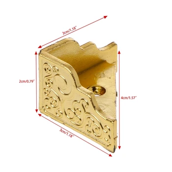 20BUC Aur Caseta de Bijuterii din Lemn de Caz Decorative Picioare Picior de Colț Protector Mobilier din Plastic