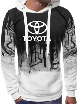 2020 Hanorace Barbati pentru Toyota Masina Logo-ul de Imprimare Tricou Primavara Toamna Gradient Bărbați Hoodie hip hop harajuku Casual Hoody