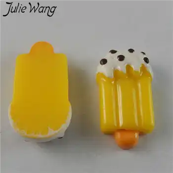 Julie Wang 10buc Înghețată Înghețată Rășină Flatback Cabochon Farmece Pandantiv Bijuterii Accesorii Decor Acasă Concluziile