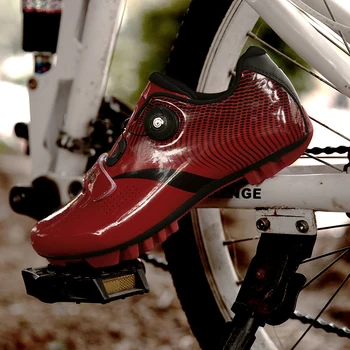 De înaltă calitate, pantofi de ciclism Rutier SPD în aer liber profesionist cu auto-blocare biciclete MTB pantofi respirabil ultra-light sport biciclete