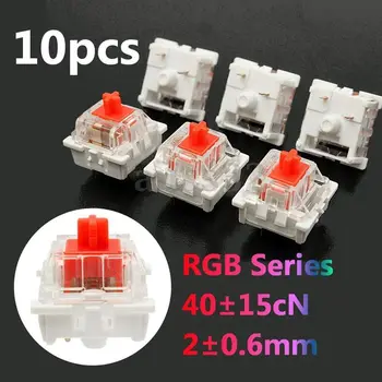 10buc Plastic Pentru Cirese Rosii 3 Pin MX RGB Comutator Mecanic Tastatură de Înlocuire
