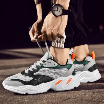 2020 Nou Brand Pentru Bărbați Pantofi De Moda Respirabil Adidași Om Tenis Formatori O Dantela Sus Confortabil Casual Sex Masculin Pantofi De Mers Pe Jos Zapatillas