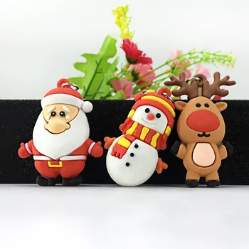 Moș Crăciun Breloc Auto Soft Desene animate Sac Pandantiv lanț Cheie de Crăciun Breloc Elan Cadou Papusa Pandantiv cadou de Crăciun