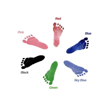 4 Culoare Nu se Spală Copilul Nou-născut Amprenta Amprenta Curat Cerneală Pad Rama Foto Kit Cu Non-Toxice de Cerneală pad Copil de Dus Ziua Decor
