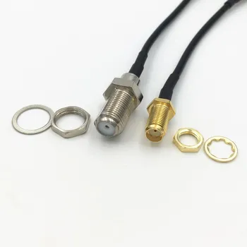 10buc RG174 Cablu SMA Female Jack pentru a F de Tip Feminin Nut Mufă Coaxial RF Pigtail Conector de Sârmă de 10 cm 20 CM 30 CM 50 CM 1M 3M 5M