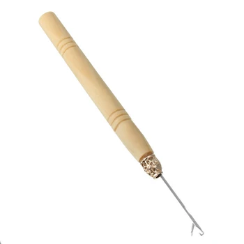 1buc Bambus Dreadlock Peruca de Păr de Țesut Ace de Croșetat Cârlige Instrument Dreadlock Croșetat Coase Peruca din Par Pentru Micro Impletituri Instrumente de Moda