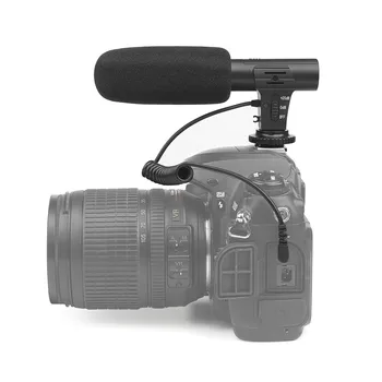 MIC-5 Microfon Digital Single Lens Reflex aparat de Fotografiat DSLR DV Stereo Interviu Înregistrare Voce Tub Microfon pentru Nikon/Canon/Sony