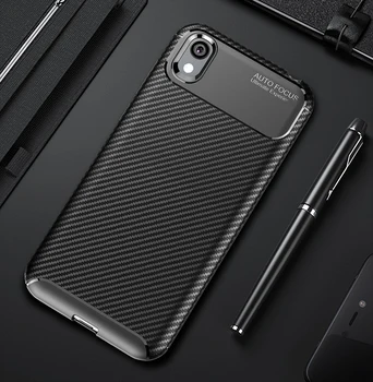 Onoare 8S 2020 Caz Moale de Silicon, Fibra de Carbon Protecție Telefon Capacul din Spate Caz rezistent la Socuri Pentru Huawei Honor 8S 8 S8 S KSE-LX9