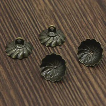 Pandantive pentru bijuterii en-gros de 10mm Mingea șirag de mărgele capace 30buc