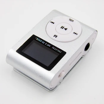 MP3 Music Player cu 8GB Micro SD Card de memorie Mini Clip Reîncărcabilă USB