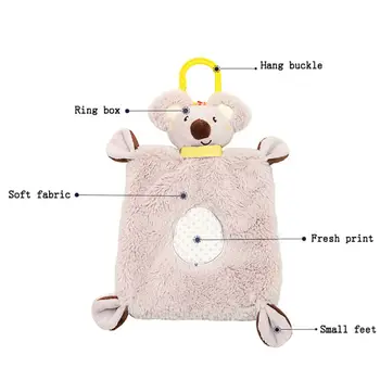 New Baby Rattle Iepure De Jucărie Jucării De Dormit Confort Koala Papusa Somn Muzicale De Pluș Papusa Multifunctionala Potoli Setea Prosop Prosop Saliva