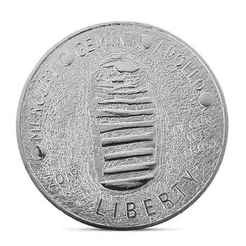 American Apollo Argint Placat cu Monedă De la Pământ la Lună Primul Pas monede Primul Om Pe Lună #1