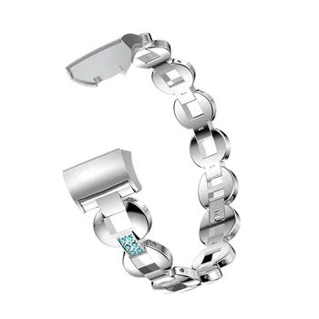 Înlocuirea Cristal Stras încheietura mâinii femeilor Fata de Formatia Diamant din Oțel Curea Pentru Fitbit Charge 3 4 bratara din otel inoxidabil curea