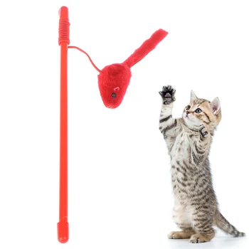 Cat Tije Jucarii Interactive Teaser Pisica Mouse-Ul Bagheta Stick Jucării Pentru Pisici Pisoi Animale De Companie Pisica Produse