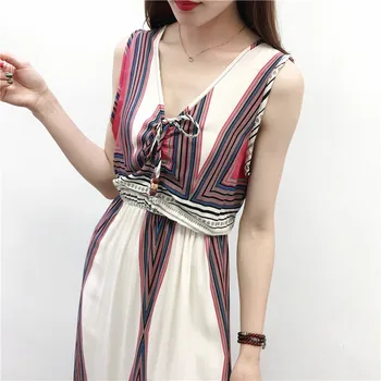 Vara noua versiunea coreeană de bumbac, de mătase de imprimare rochie stil național, plus dimensiunea rochie pentru femei rochie eleganta rochie lunga