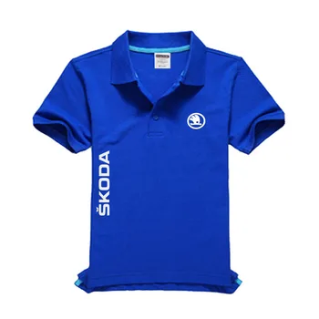 De înaltă calitate Skoda logo Polo shirt îmbrăcăminte de brand de moda pentru bărbați casual tricouri Polo