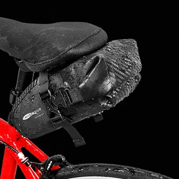 AFISHTOUR Sac de Biciclete 3D Shell Impermeabil Reflectorizant la Șocuri Ciclism Biciclete Tub din Spate Coada Seatpost Sac de Biciclete Șa Sac