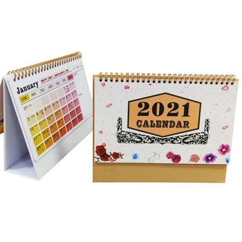 Recent 2021 Calendar de Birou Colorate Calendar Lunar Perfect pentru Birou Școală Acasă Planificare TE889