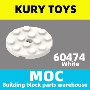 Ikeard Jucării DIY MOC Pentru 60474 100buc bloc părți Pentru Placa, Rotund 4 x 4 cu Gaura Pentru jucărie caramida