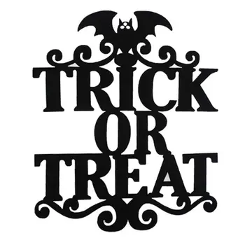 1/4buc Vrăjitoarea Este În Trick or Treat Halloween Semnul Agățat de Perete Ușa Decoratin M68E