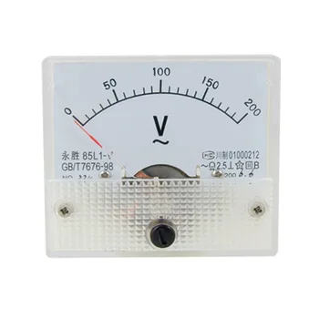 85L1 AC 0-200V Dreptunghi Analogic de Panou voltmetru Indicator