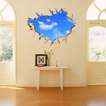 Noi, Creative Blue Sky 3D Stereo Tavan Camera de zi Dormitor Autocolant de Perete