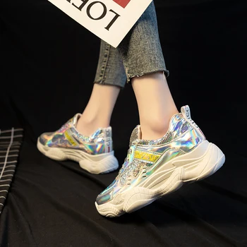 2020 Femei Pantofi Pantofi De Toamnă Adidasi Femei Brand De Moda Retro Platforma Pantofi Doamnelor Încălțăminte, Adidași Ochiurilor De Plasă Respirabil E16-15